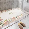 Tapis Tapis de paillasson imprimé nordique Accueil PVC Boucle de soie Tapis d'entrée de sol Porche Couloir Douche Salle de bain Chambre antidérapante