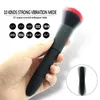 ToyRechargeable 10 vitesses Vibration Vibrateur Massage Stick Baguette Magique Maquillage Brosse Femelle Intime Adulte Jouets pour Couple Q0508