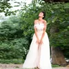 スカート4層ブラックロングチュートチュールスカートファッションブライドオーバースカートビッグスイングフロアの長さSaia Longaの取り外し可能な結婚式の花嫁星