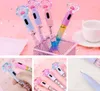 LED Light Up Cat Paw Pens Kawaii Fun 0.5mm لامعة لامعة مضيئة القلم قرطاسية اللوازم مدرسة عيد ميلاد حفلة تفضيل جائزة كرنفال غودي كيس مكافآت