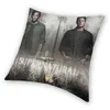 Coussindecorative oreiller surnaturel coussin de coussin canapé décoration les winchesters bro Dean et Sam Square Throw Case 45x45cmcus6103118