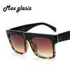 Sunglasses Sun Glasses For Women Big Kardashian Shades Flat Top Square Style Brand Design Vintage Men Polycarbonate FashionSunglas4709952