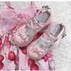 Dress Shoes Kawaii Bear Buckle Women Lolita Japanese Style Patchwork Bow Zapatillas Mujer Fashion Girls Mix Color Lace Mary Janes 220516