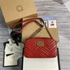 Sacs à main femme marque luxe Designers Bags 2021 cuir chaîne dorée pochette bandoulière 25cm portefeuille noir peau agneau épaule sac à main rabat rose Multi AAAAAA