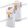 Thr Tennessee Volunteers 1 Lamonte Turner 5 Admiral Schofield 24 Lucas Campbell 12 Brad Woodson 10 John Fulkerson College Basketball Jersey