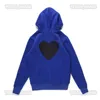 Men's Hoodies Sweatshirts Designer Cdgs Classic Hoodie Fashion Play Little Red Peach Heart Printed Mens and Womens Hooded Sweater Coat Cz