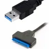 Datortillbehör USB 3.0 till SATA Adapter Kabelomvandlare för 2,5 tum SSD / HDD Support UASP Höghastighetsdataöverföring