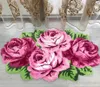 tapis rose en peluche