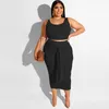 Mulheres plus size tracksuits Solid Sexy Bandage Leisure Women Women Setwomen's Setwomen