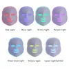 Multi 7 Colors PDT LED Photon Light Facial Skin Rejuvenation Mask Fir Red Blue Therapy Whiten and Wrinkle Removal Whiten Smidy Beauty Shield