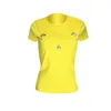 Koszulka damska Kobiety w rozmiarze żółte krótkie rękawe perełki damskie damskie damki swobodne topy motyl solidny okrągły szyja lato podstawowa koszulka