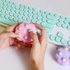 Kawaii Wack a Mole Caychain Simple Dimple Fidget Poard Portable Antistress Decompression Toys для детей 220628