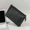 Bolsa masculina de couro macio de couro macio ipad envelope saco de lazer de moda lazer de grande capacidade 220718 293g