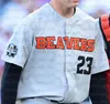 GlaMitNess 2021 Oregon State Beavers OSU College Baseball jerseys Madrigal 35 Adley Rutschman 23 Jacoby Ellsbury Any Number Name