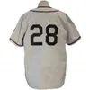 GlaMitNess Cleveland Buckeyes 1946 Road Jersey 100% bordado cosido s Jerseys de béisbol vintage Personalizado Cualquier nombre Cualquier número