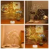 Luzes noturnas LED Mini árvore da árvore Luminoso Garland Fairy String Light GID Presentes Casa Decoração de Christmas Decoration 220727