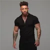 Muscleguys Man Fashion Polo Shirt Casual Fashion Plain Color Short Sleeve High Quality Slim Polo Shirt Men Fitness Polo Homme 220706