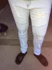 Herrjeans Man Biker Kläder Byxor Slip Förstörd Herr Slim Denim Rak Skinny Herr Ripped Jean Mode Personlighet blå/svart/Khaki