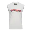 T-shirts pour hommes Lettre d'été de créateurs T-shirts imprimés Designer pour hommes Impression à rayures sans manches T-shirt Vêtements pour femmes T-shirt en coton décontracté EQVF