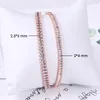 Chaîne de liaison Bracelet de tennis simple pour les femmes Luxury Recangle Zircon Gold Color Bracelets Girls Bijoux Gift DZH009 DZH015 INTE22