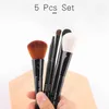 5 Pcs Ensemble BB Pinceaux De Maquillage Fond De Teint Pinceau Poudre Libre Correcteur Pinceau Fard À Joues Eyeliner Correcteur Fard À Paupières Beauté Outils Kit