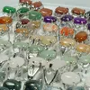 Anillos de Cristal Joyas Al Por Mayor A Granel Para Mujeres 100 Piezas Con Joyero