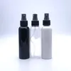 50 pezzi da 120 ml di bottiglie da viaggio in plastica bianca nera nera a nebbia con una pompa spruzzatore contenitore vuoto