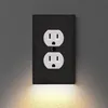 Plug Cover LED Night Light Pir Motion Sensor Safety Lights Angel Wall Outlet Hallway