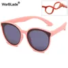 Warblade Polarize Çocuklar Güneş Gözlüğü Vintage Çocuk Güneş Gözlükleri Silikon Esnek Erkek Kızlar Bebek Gözlük Gafas UV400 220705