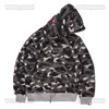 Digner Luxury Spring and Autumn Ap Hip Hop Shark Sweater Camouflage Hoodie Män och Kvinnor Lossa Casual Hooded Coat Olika Styl