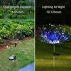 Solar Garden Decorative Flowers Firework Lights Outdoor LED Vattentät landskap Ljus för trädgård Patio Yard Pathway Lawn J220531