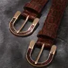 Belts Spring Fashion Light Luxury Niche Belt Female Lychee Grain First Layer Cowhide Wide Version Decorative Leather Slimming