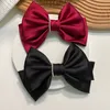 New Fashion Hair Clips Solid Color Hair Accessories Vintage Barrette Bow Pearl Hairpin Pearl Headwear Metal Hair Claws Headwear