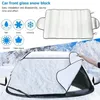 Interior Decorations 1Pc Car Accessories Covers Windscreen Cover Window Screen Dust Protector Anti Ice Windshield HeatInterior