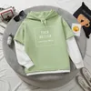 Sweats à capuche de bloc de couleur imprimé personnalisé Harajuku bricolage texte P o cordon lâche pull à capuche sweat-shirts mode coréenne 220722