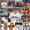 XFLspollege Costume Oklahoma State Cowboys Baseball Jersey 17 Jake Thompson 13 Nolan McLean 33 Brock Mathis 1 Huey Morrill 42 Alix Garcia 8 Matt