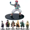 Anime Demon Slayer Figure Kamado Tanjirou Nezuko Action Figures PVC Model Toys Zenitsu Figurine Inosuke Kimetsu No Yaiba Figura 220718