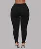 Jeans femme femme déchiré pantalon grande taille Stretch crayon pantalon Leggings Jean décontracté mince dames Streetwear