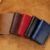 Мужчины умный кошелек RFID Safe Antitheft Holder Женщины маленький кошелек банк идентификатор Metal Thin Case Black Pu Кожаная карта Clip Bag8230421