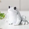 Nordic Desin Yoga Frog Meble Animal Creative Dekoracja w ganku żywicy Domowe Statues 212Z5539878