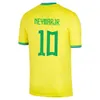 2022 مشجعي كرة القدم جيرسي Camiseta de Futbol PAQUETA BRAZILS NERES COUTINHO قميص كرة القدم JESUS MARCELO PELE CASEMIRO البرازيل 22 23 مايوه أطفال مجموعات امرأة