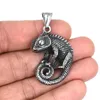 Pendant Necklaces Stainless Steel Lizard Shape Necklace For DIY Key Chain/Bag Belt Trinkets Manual Jewelry Accessories WholesalePendant Godl