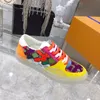 Ollie sneakers colorful casual shoes designer sneaker transparent outsole lace up flat leather outdoor indoor couples trainers runner sneaker size 35-45
