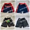 22 2021 Takım Basketbol Kısa Sıçan Spor Şortunun Örneği Yıl Yılı Pocket Fermuar Sweatpants ile Kalça Pop Pantolon Siyah Mavi Kırmızı Yeşil Erkek