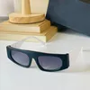 2022 New Eyewear Sunglasses Women Metal letter Connecting logo Brand Designer Hip Hop Rectangle Sun Glasses Female futuristic Club Polarized Glasses