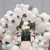 パーティーデコレーション美しい結婚式の風船5/10/12/18/36インチラテックスラウンドミニジャンボ白気球アーチベビーシャワー用品