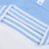 511 2022 Summer Kint Pullover Short Sleeve Lapel Neck Brand Same Style Sweater White Plaid Luxury Womens Clothes mingmei