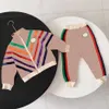 Kleidungsmodedesigner Kinder Sets Buchstaben Print Jungen Mädchen Jacke Mantel Hosen Trails Langarmern Outdoor Kinder Hoodie Anzug Baby