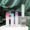 8 ml parfymatomizer flaskor gradient roterande påfyllningsbar resestorlek tom parfym sprayer bärbar läcksäker sprayflaska