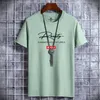 Letter Printing 100% Cotton Men T Shirt HipHop Cotton Tshirt Oneck Summer Male Causal Tshirts Fashion Loose Tees J02 220608